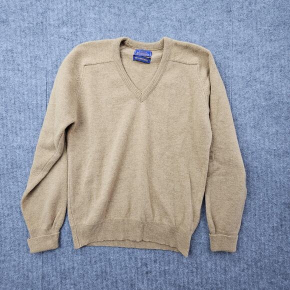 Vintage Pendleton Sweater Mens Medium V Neck Country Traditionals Wool Preppy - Picture 1 of 5